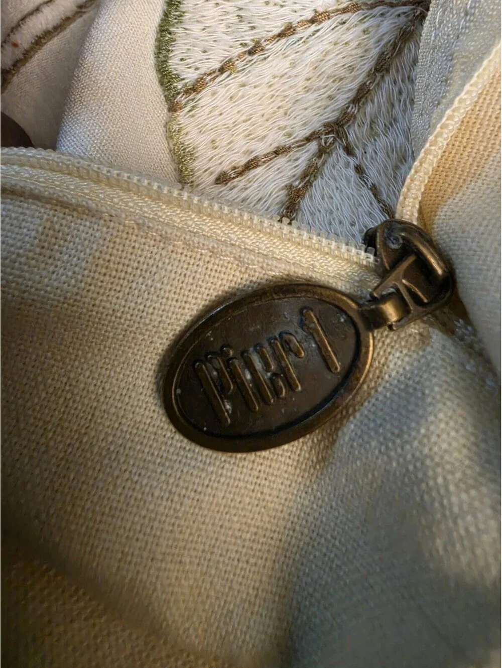 Vtg Set Of Pier 1 Embroidered Throw Pillows Pink Lilies Spring